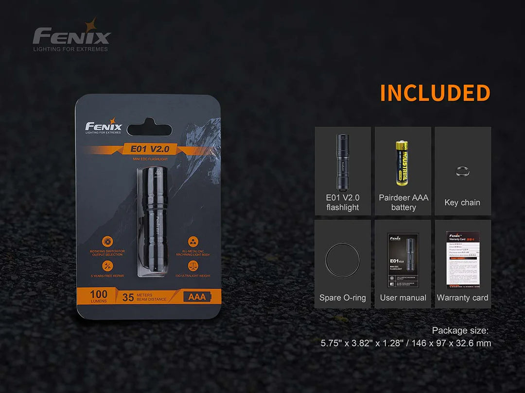 Fenix E01 V2.0 Keyring Flashlight