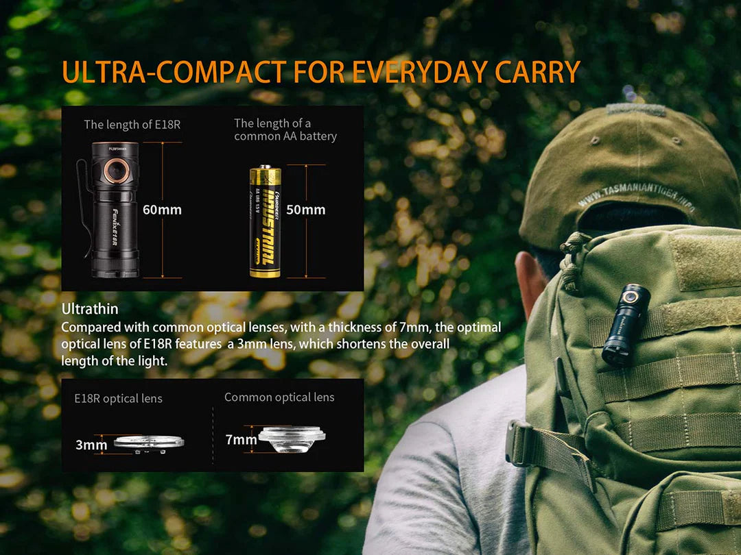 Fenix E18R EDC Rechargeable Flashlight