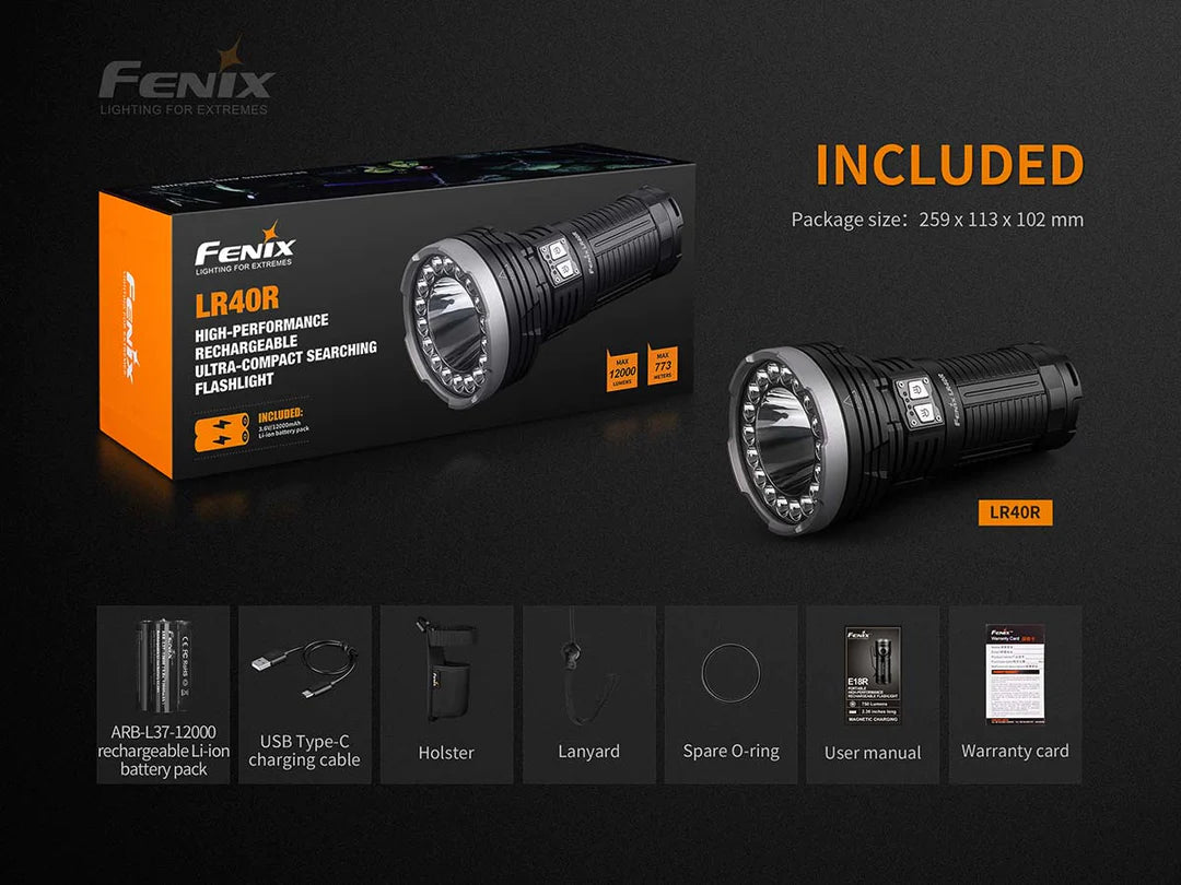 Fenix LR40R 12,000 Lumen Spotlight