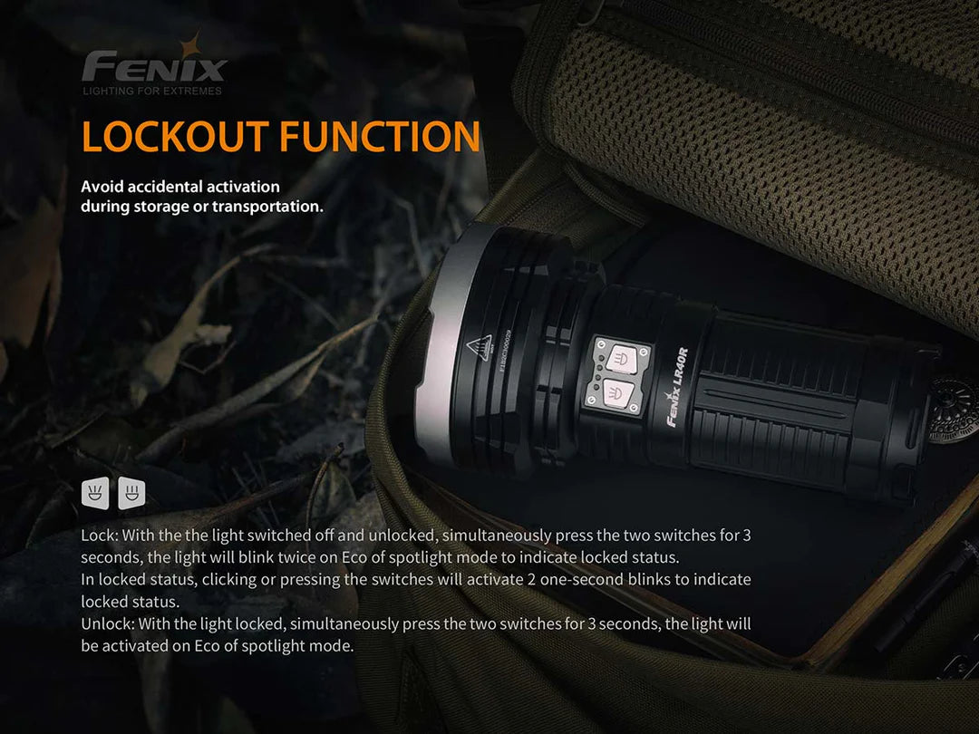 Fenix LR40R 12,000 Lumen Spotlight