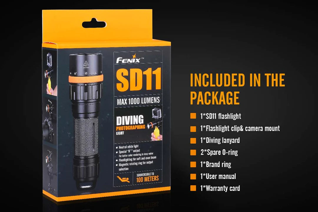 Fenix SD11 Diving Flashlight
