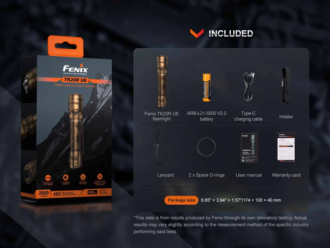 Fenix TK20R UE Rechargeable Flashlight