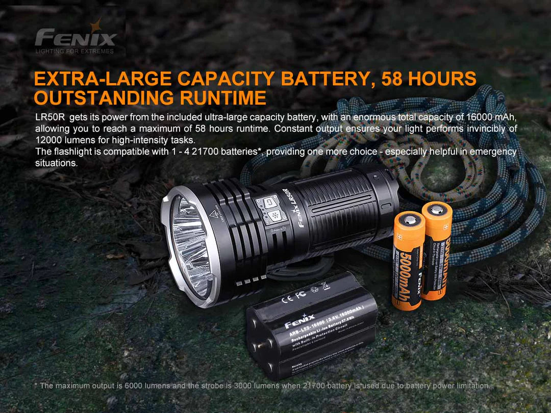 Fenix LR50R 12,000 Lumen Spotlight