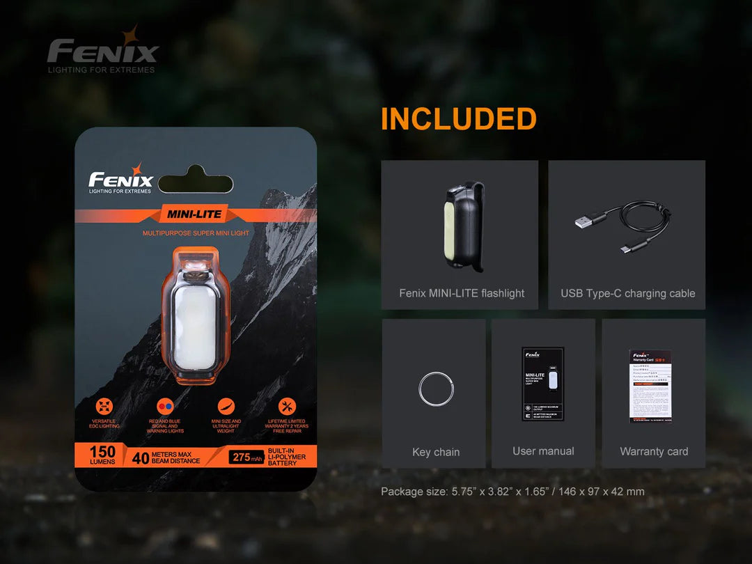Fenix Mini-Lite Compact Clip-On Flashlight