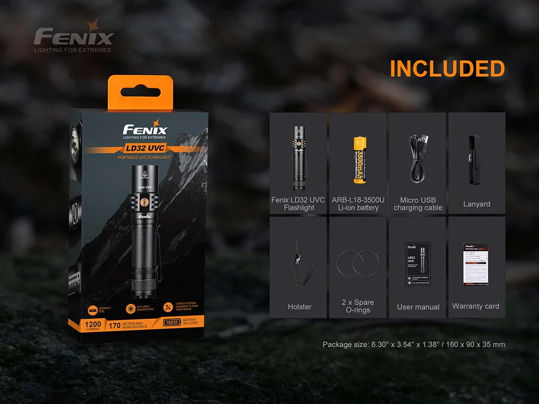 Fenix LD32 UVC Disinfecting Flashlight