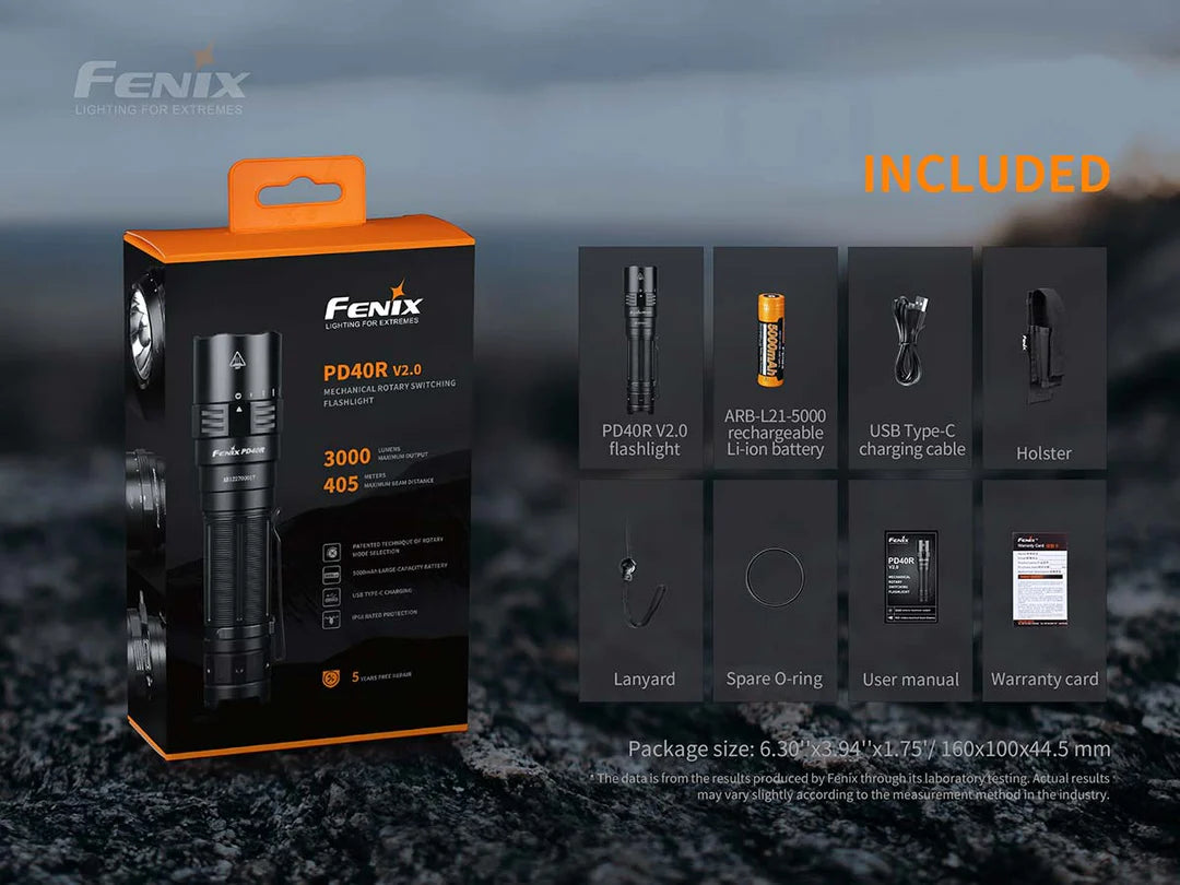 Fenix PD40R V2.0 Rechargeable Flashlight