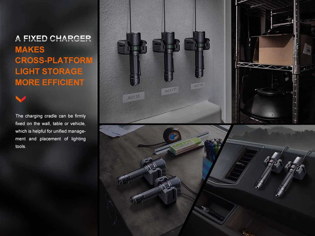 Fenix WF26R Rechargeable Flashlight with Charging Dock