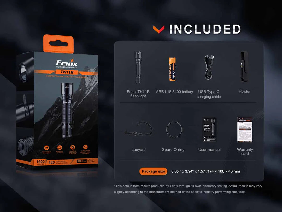 Fenix TK11R Rechargeable Tactical Flashlight