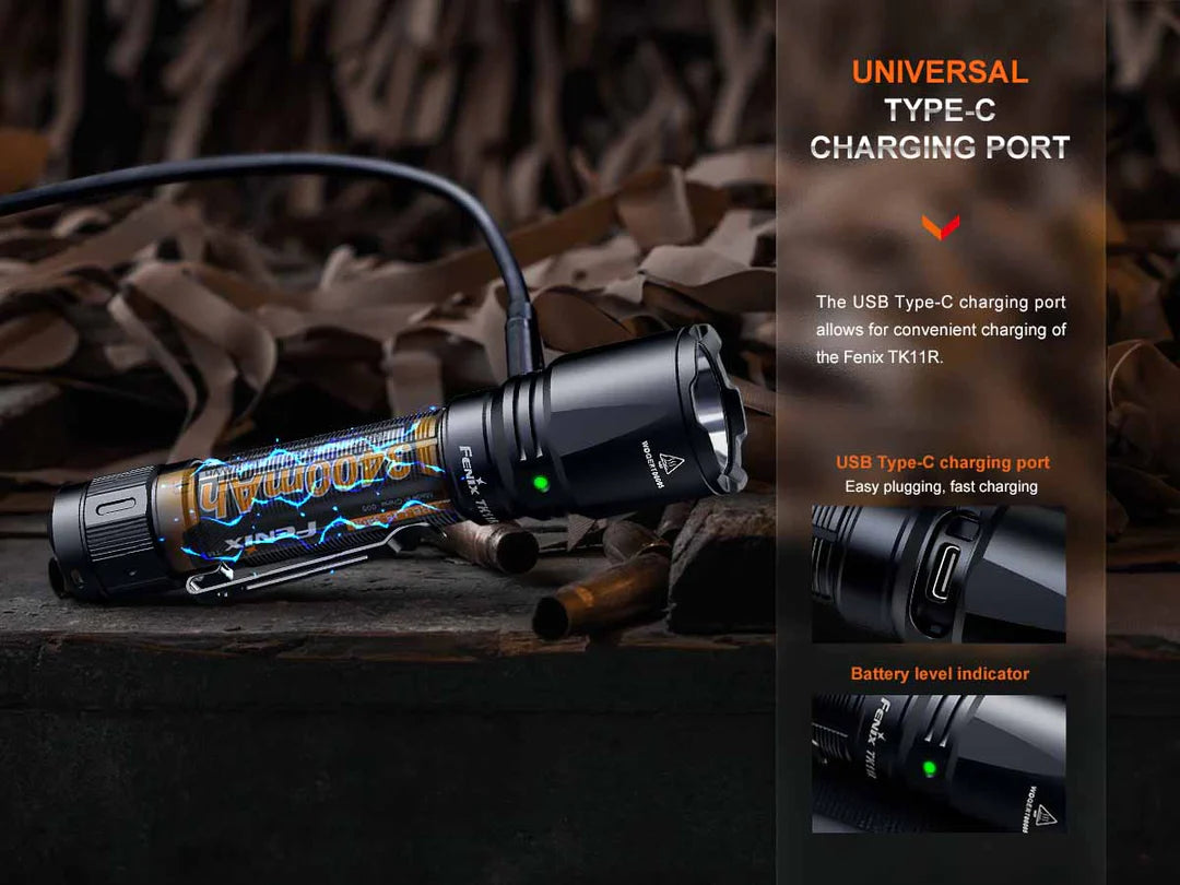 Fenix TK11R Rechargeable Tactical Flashlight