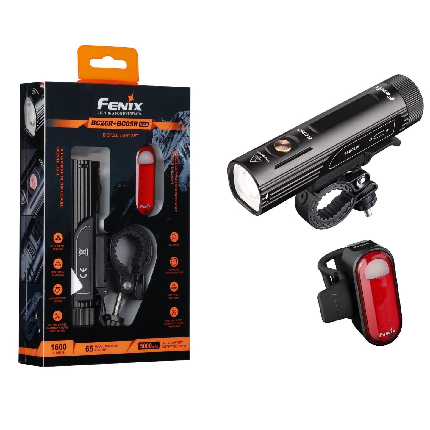 Fenix BC26R LED Bike Light + BC05R V2.0 Kit