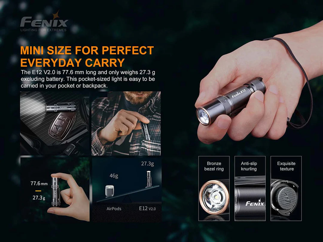 Fenix E12 V2.0 Flashlight
