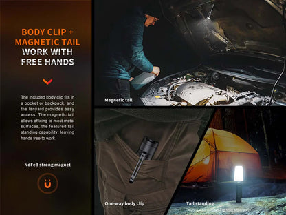Fenix E35R Flashlight + AOD-S V2.0 Diffuser Kit