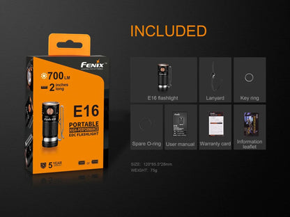 Fenix E16 EDC Flashlight