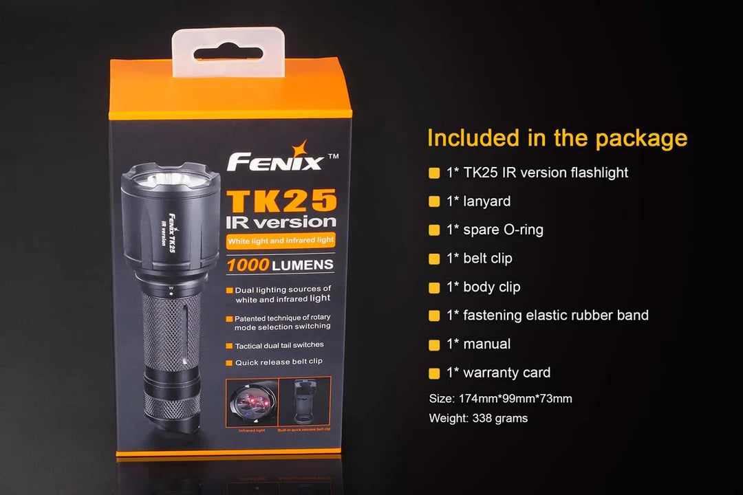 Fenix TK25 IR Flashlight with Infrared Illuminator