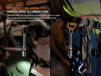 Fenix WF25RM Rechargeable Work Flashlight with Charging Dock