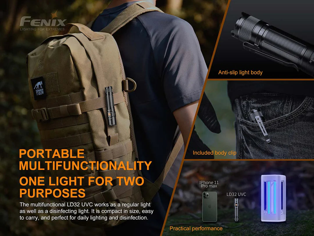 Fenix LD32 UVC Disinfecting Flashlight