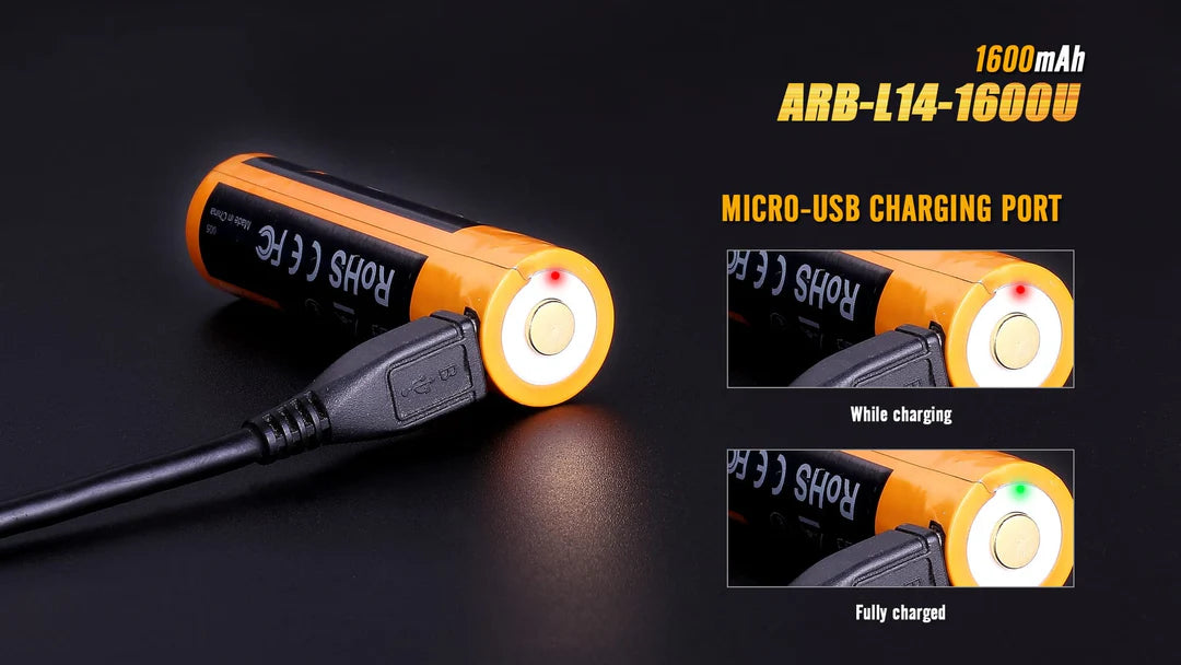 Fenix ARB-L14-1600U Built-in USB Rechargeable Battery