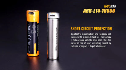 Fenix ARB-L14-1600U Built-in USB Rechargeable Battery