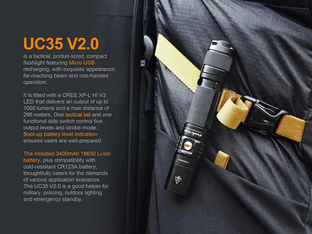 Fenix UC35 V2.0 Rechargeable Flashlight