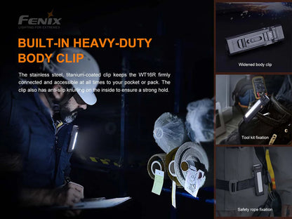 Fenix WT16R Rechargeable Magnetic Flashlight