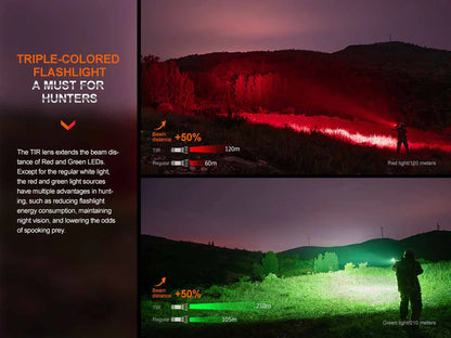 Fenix HT32 Flashlight with Red/Green LEDs