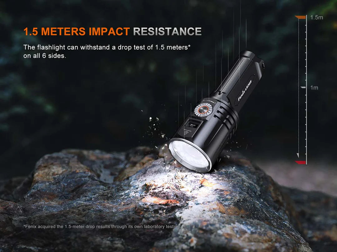 Fenix LR36R White Laser Flashlight with 10,000 Lumen Floodlight